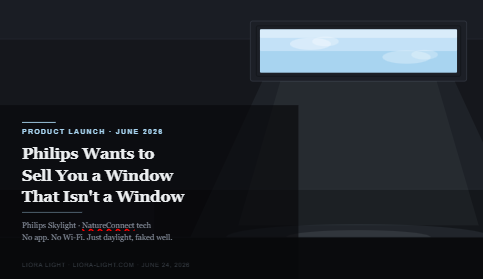 Philips Wants to Sell You a Window That Isn't a Window