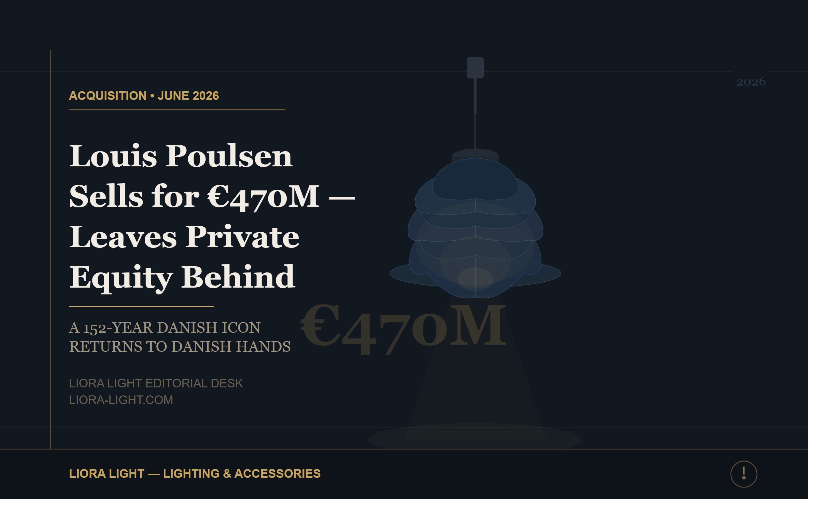 Louis Poulsen Sells for €470 Million — and Leaves Private Equity Behind