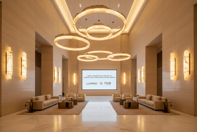 Luminii Acquires Filix Lighting to Strengthen Global Architectural Lighting Portfolio