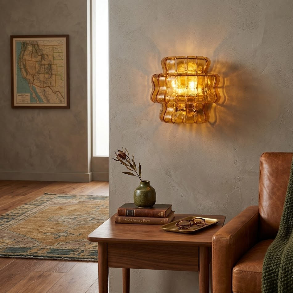 Ribbon Glass Wall Sconce