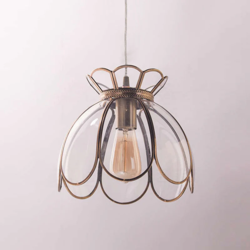Suspension Lotus en verre
