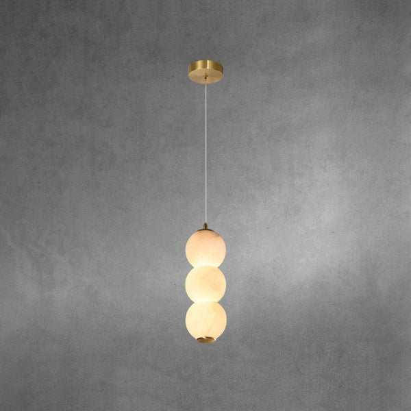 Alabaster  Orb Pendant Light