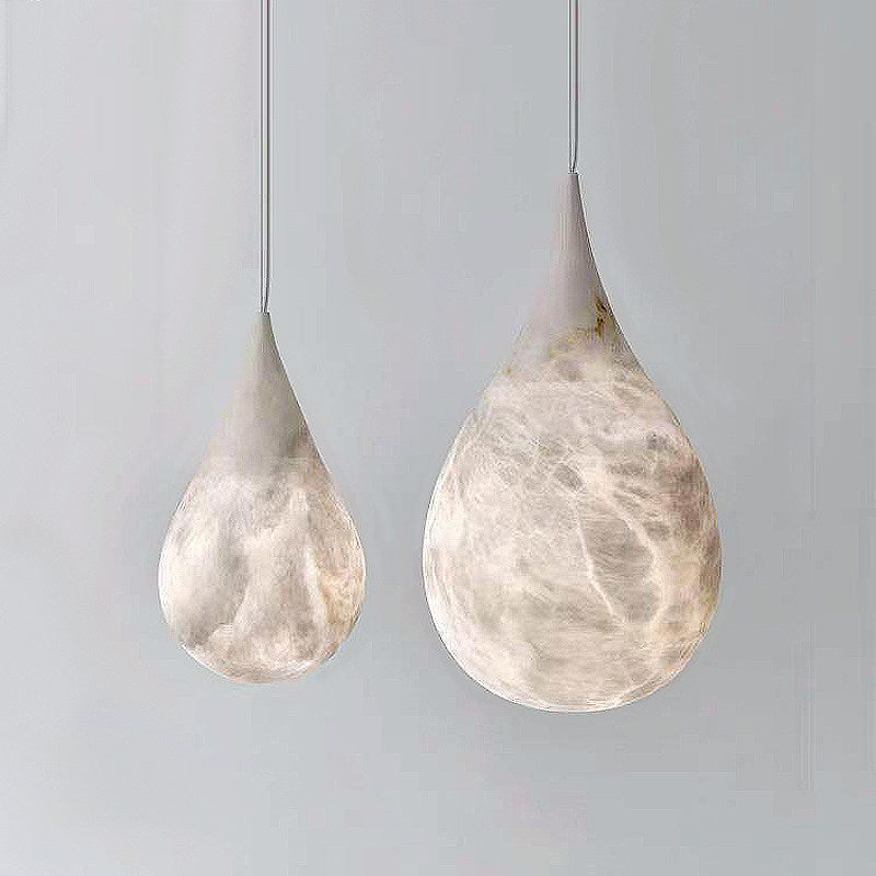 Tova Teardrop Alabaster Pendant Lamp