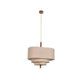 Fabric Wood Swag Pendant lamp