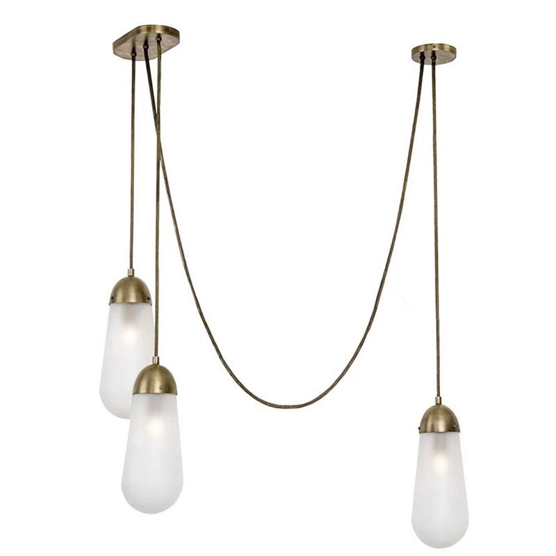 Brass  Teardrop Pendant Light