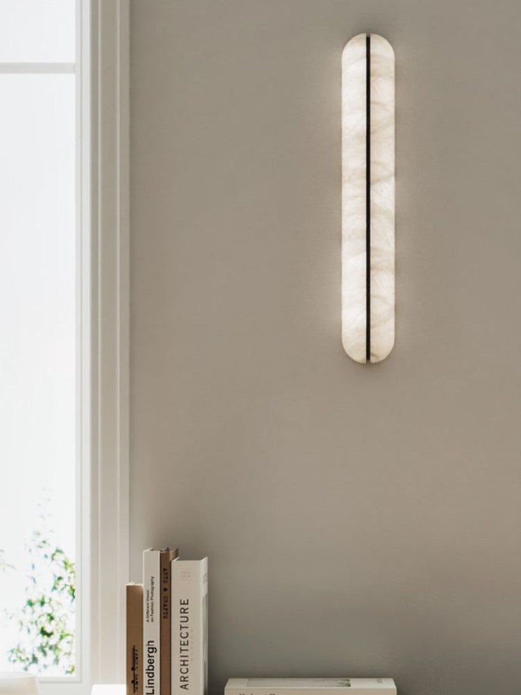 Alabaster Vertical Wall Sconce