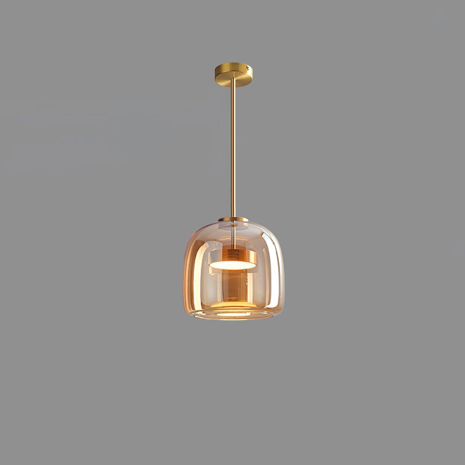 Chrome Glass Sphere Pendant