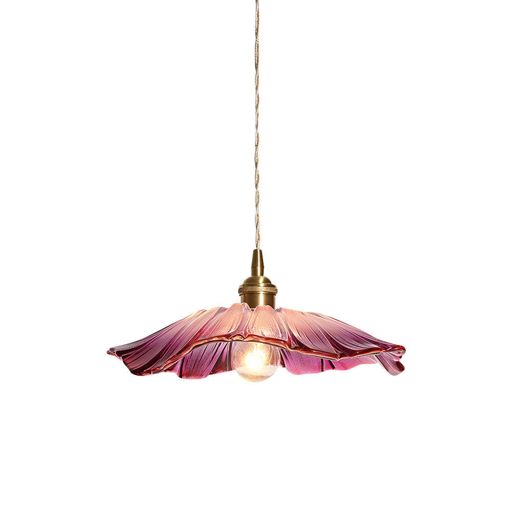 Glass Petal Pendant Light