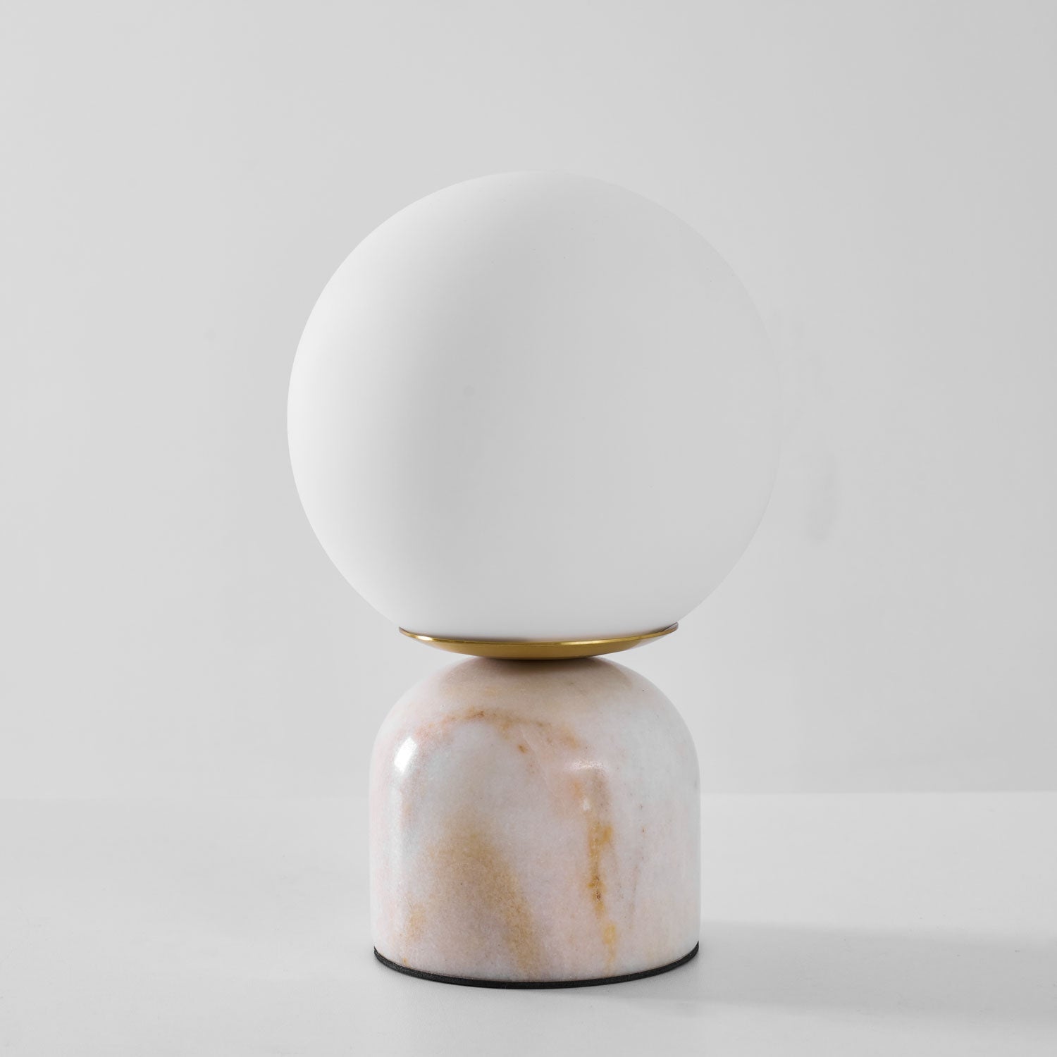 Pink Marble Sphere Globe Table Lamp Studio Display