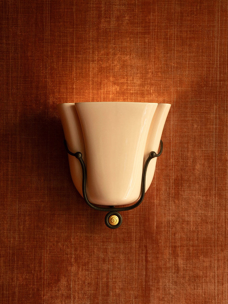 Ceramic Tulip Wall Sconce