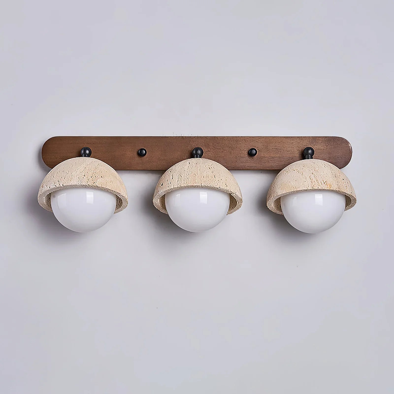 Globe Pecherna Travertine Wall Sconce
