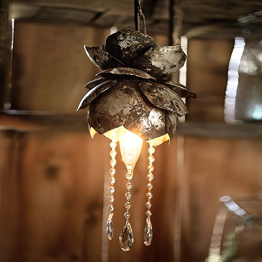 Iron Lotus Pendant Light