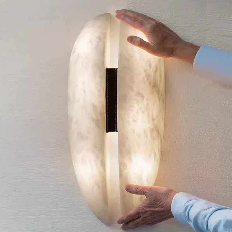 Alabaster Veil Wall Light