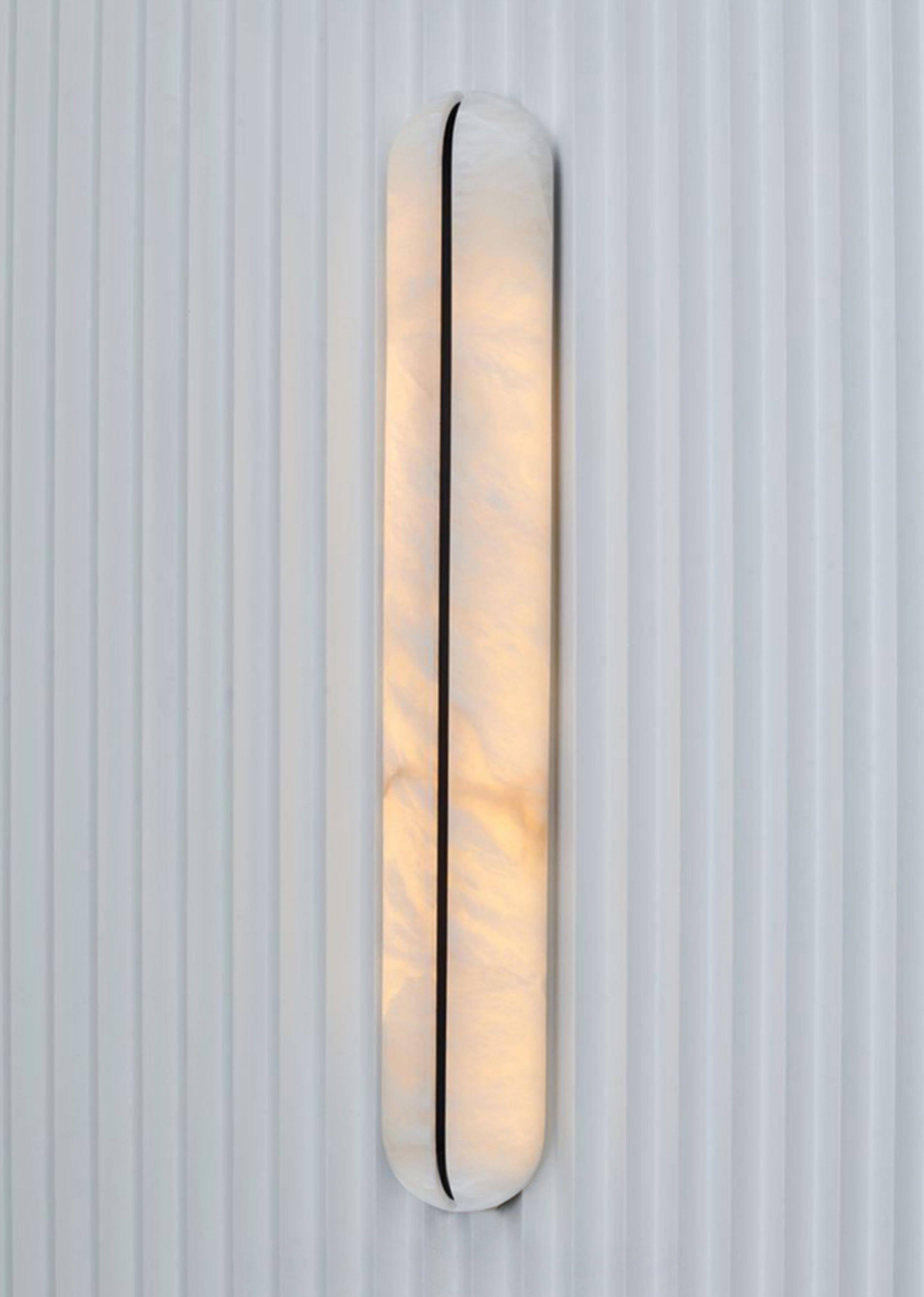 Alabaster Vertical Wall Sconce