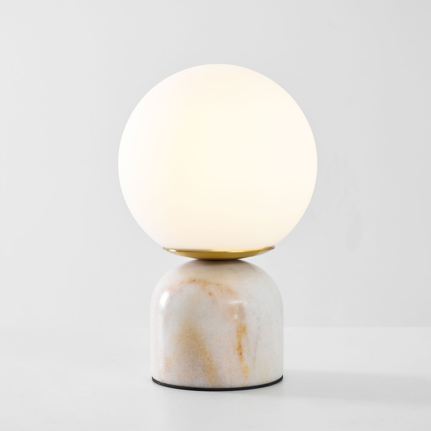 Pink Marble Globe Accent Lamp Studio Product Shot