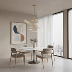 Aluminum Petal Chandelier