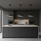 Matte Charcoal Pendant Light