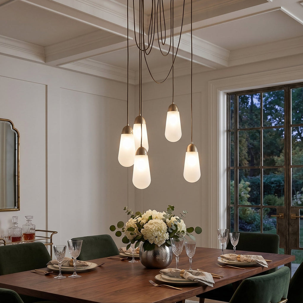 Brass  Teardrop Pendant Light