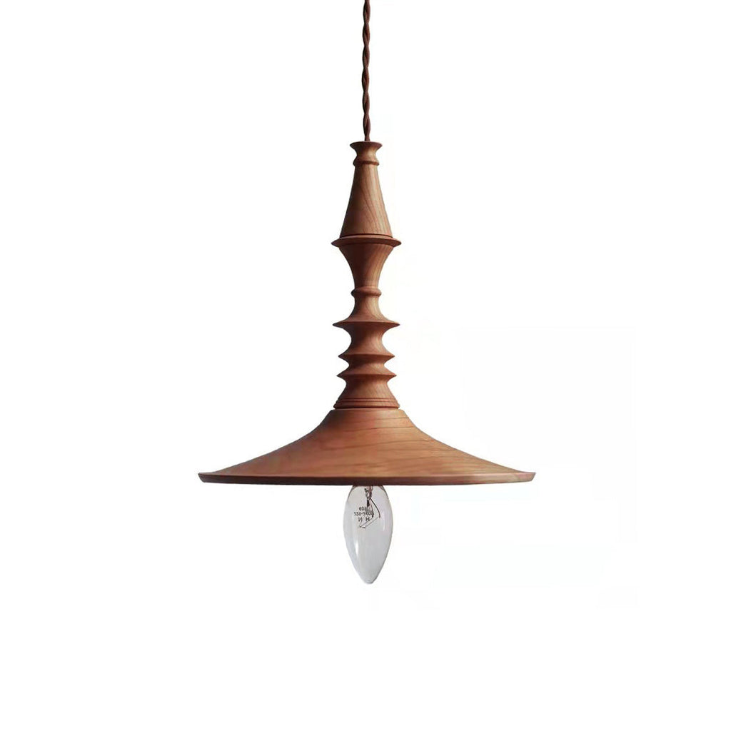 Walnut Spindle Pendant lamp