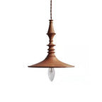 Walnut Spindle Pendant lamp