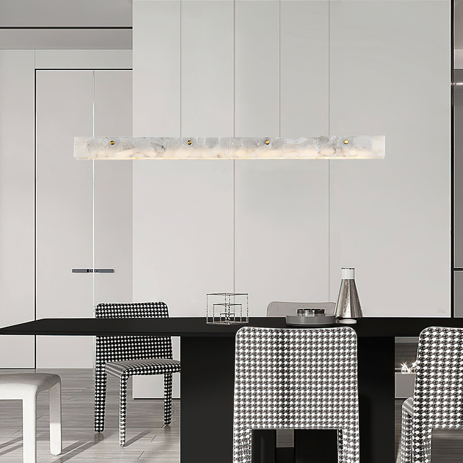 Alabaster Linear Pendant Light