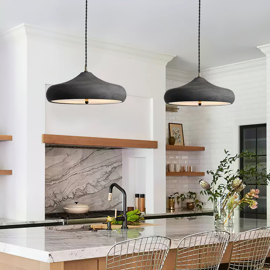 Matte Charcoal Pendant Light
