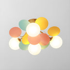 Clementine Pastel Petal Semi-Flush Mount
