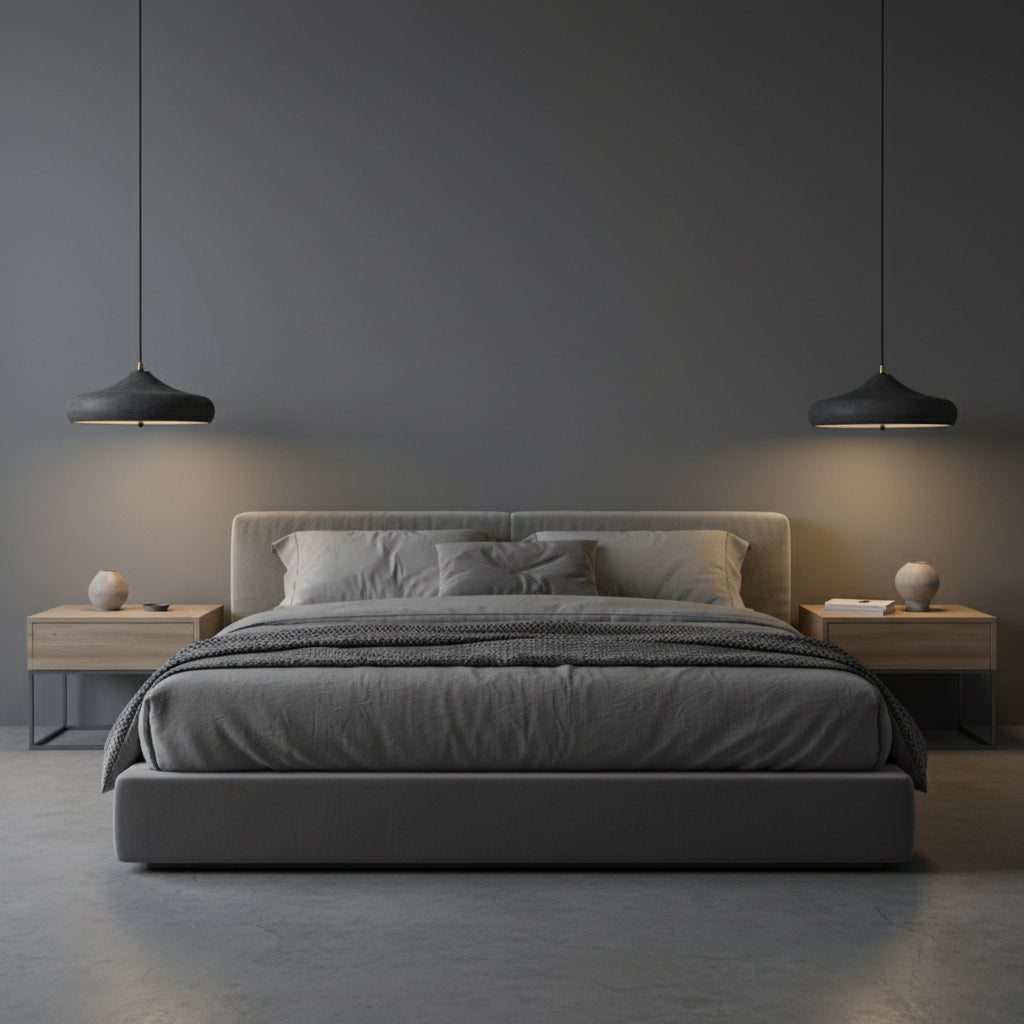 Matte Charcoal Pendant Light