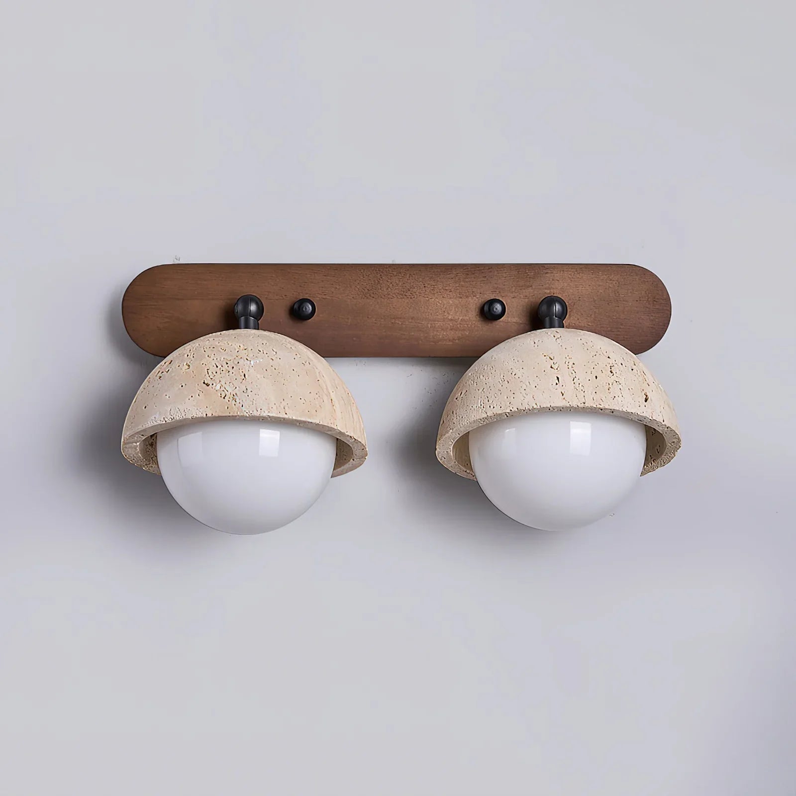 Globe Pecherna Travertine Wall Sconce