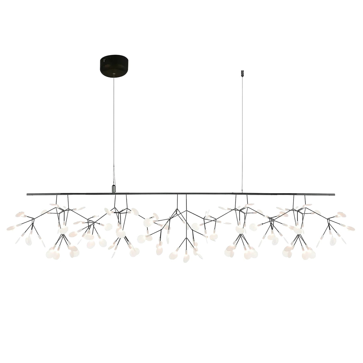 Linear Branching Firefly Chandelier Studio Product Shot
