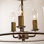 Glass Bell Pendant Light