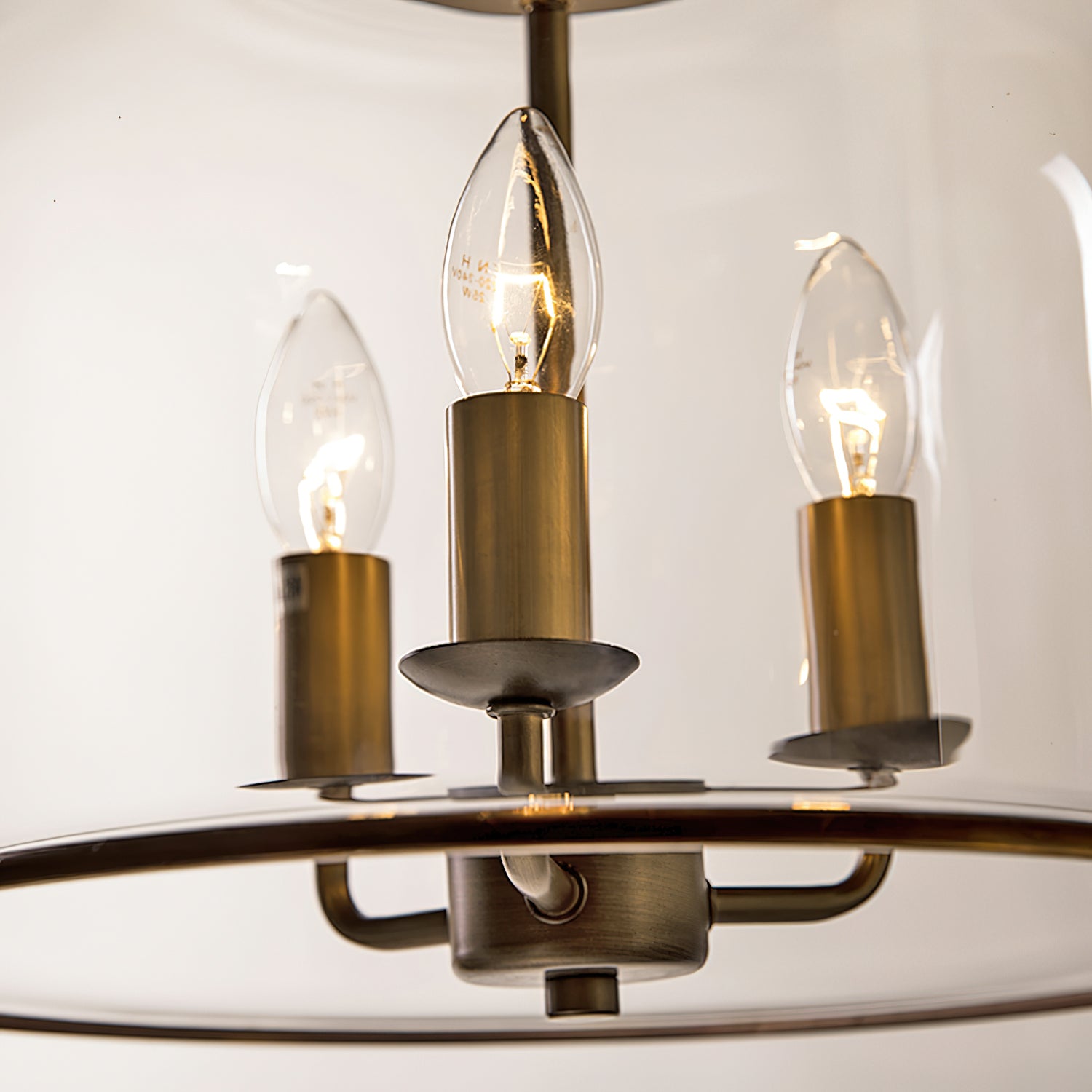 Glass Bell Pendant Light