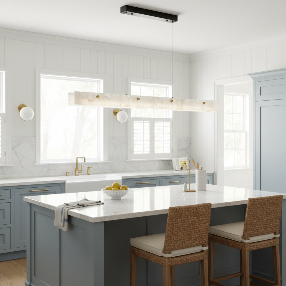 Alabaster Linear Pendant Light