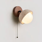Globe Pecherna Travertine Wall Sconce