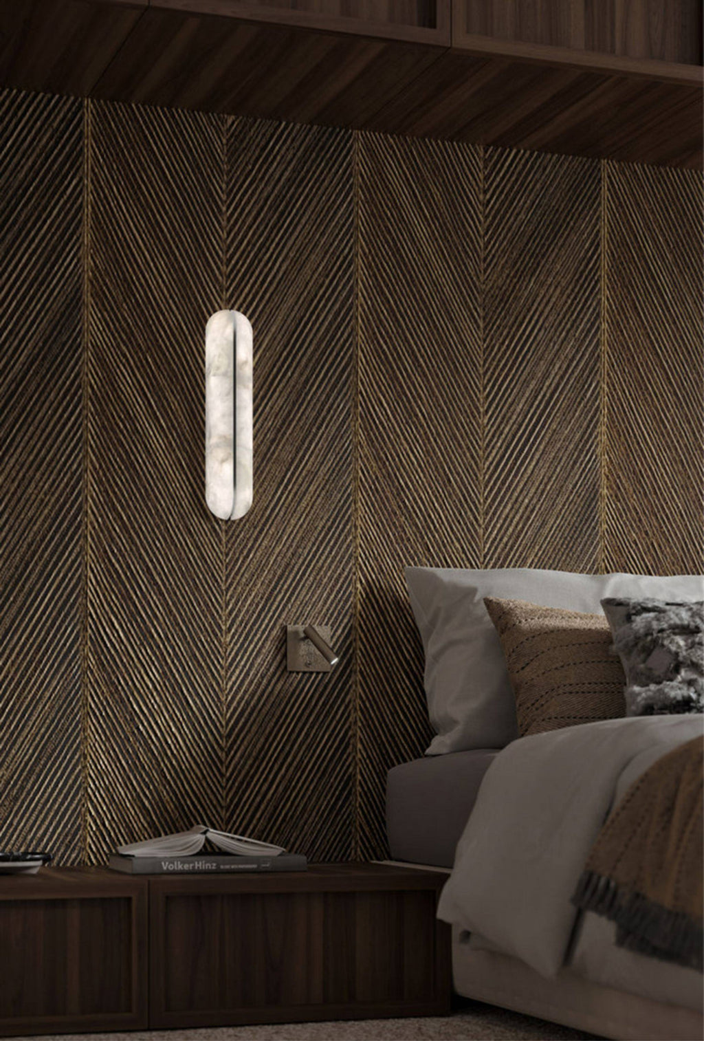 Alabaster Vertical Wall Sconce