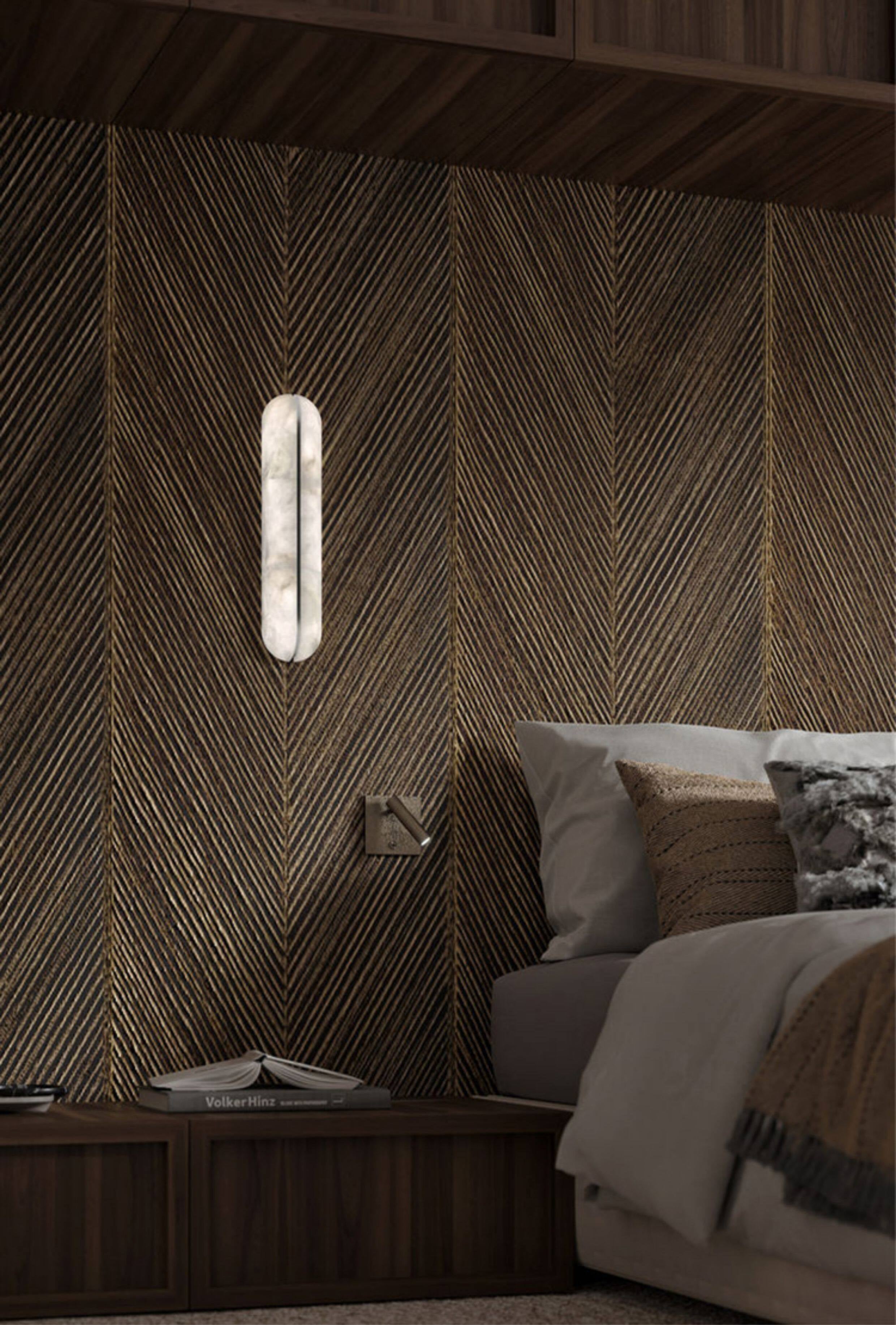Alabaster Vertical Wall Sconce