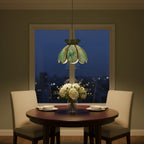 Glass Lotus Pendant Light