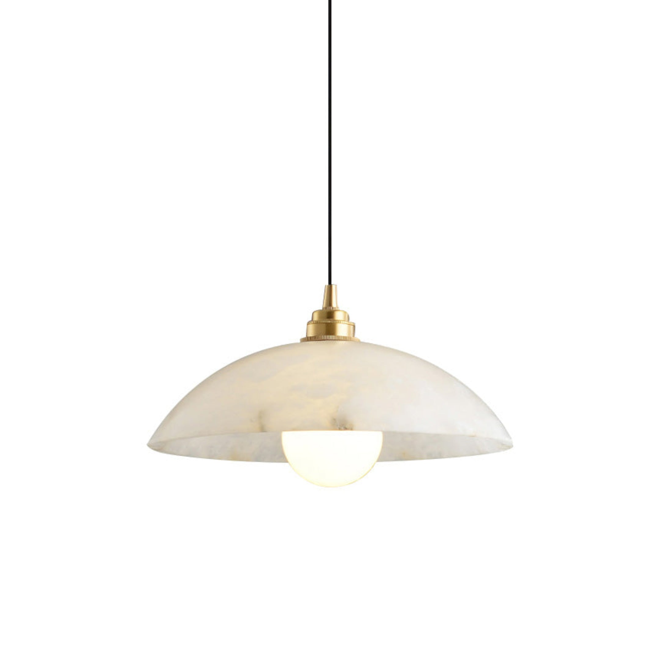 Alabaster Dome Pendant Light