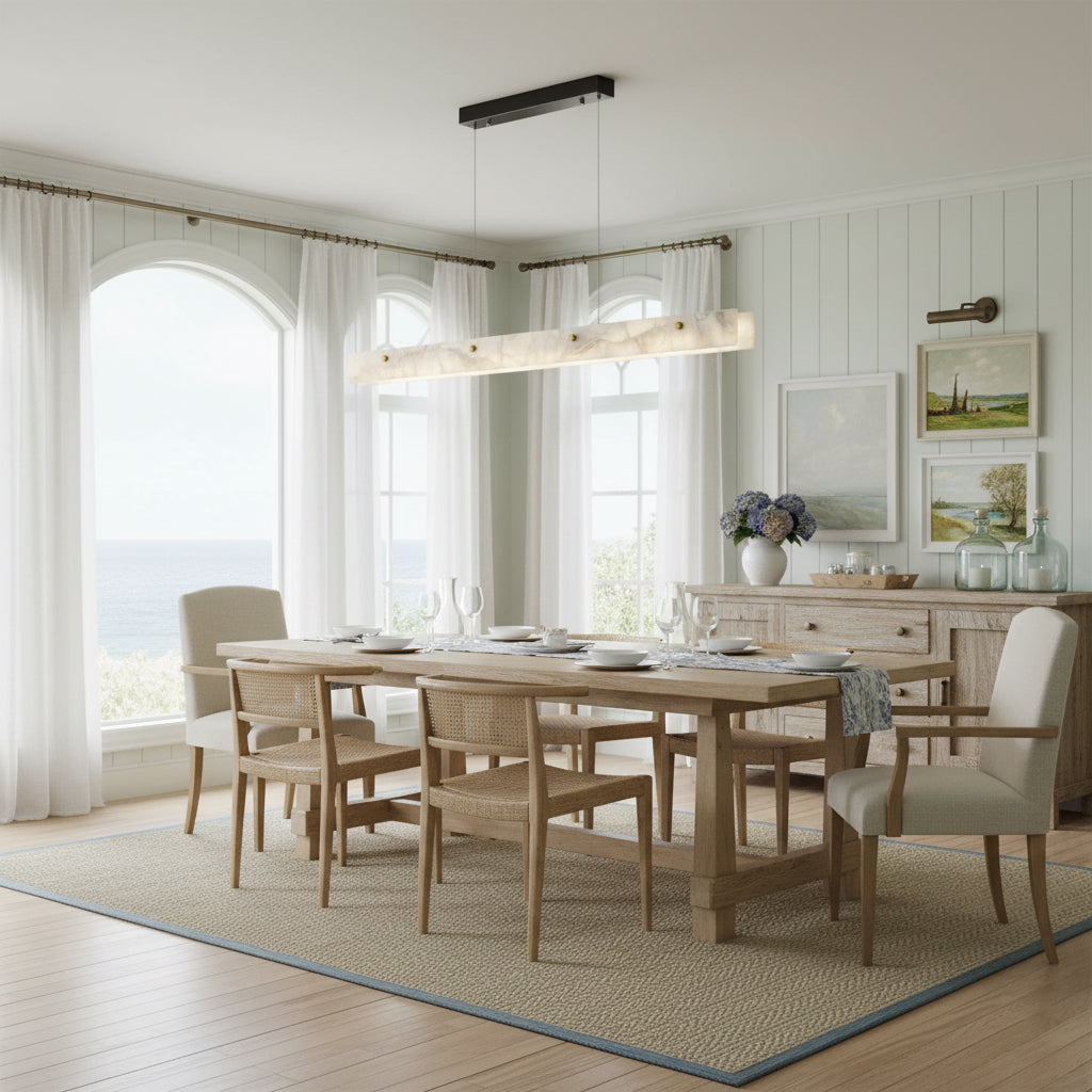 Alabaster Linear Pendant Light