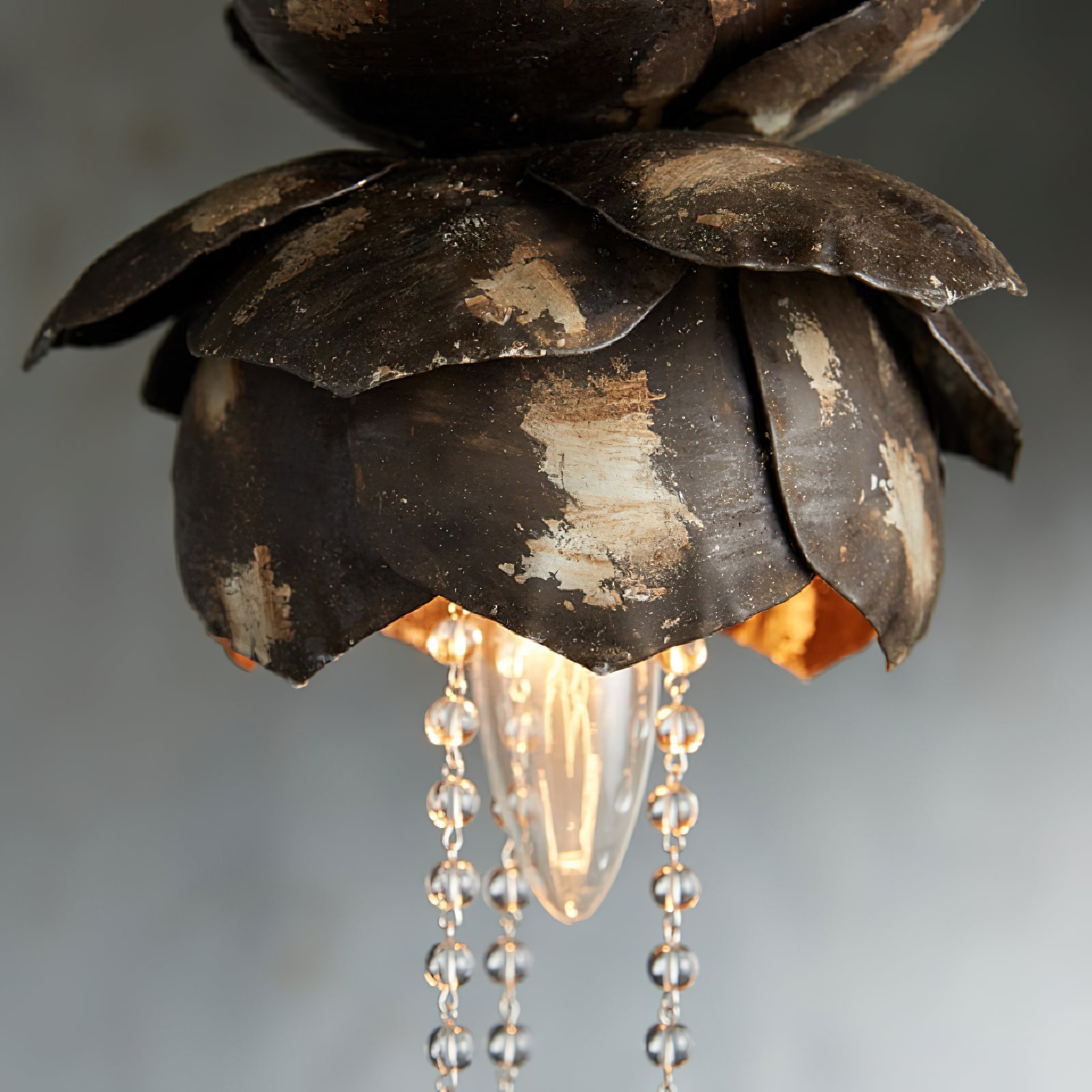 Iron Lotus Pendant Light