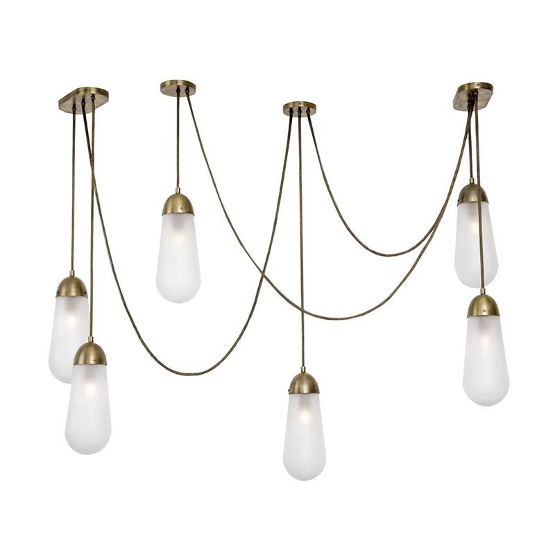Brass  Teardrop Pendant Light