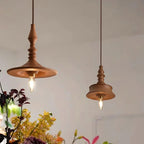 Walnut Spindle Pendant lamp