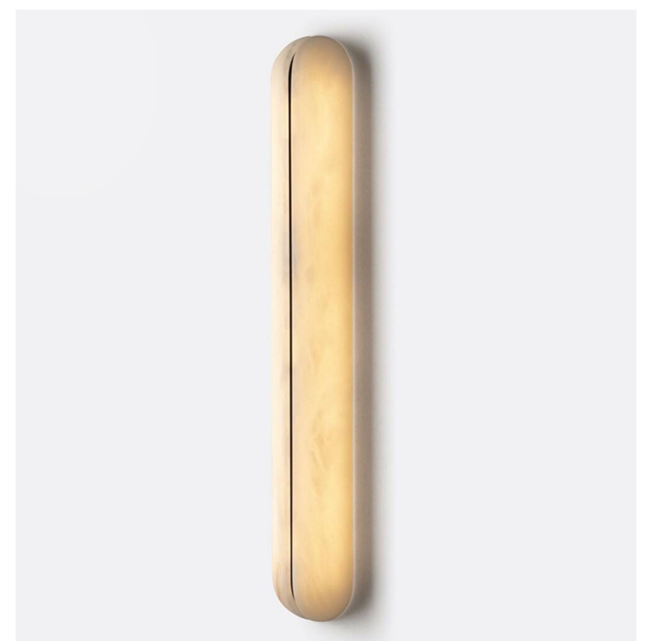 Alabaster Vertical Wall Sconce