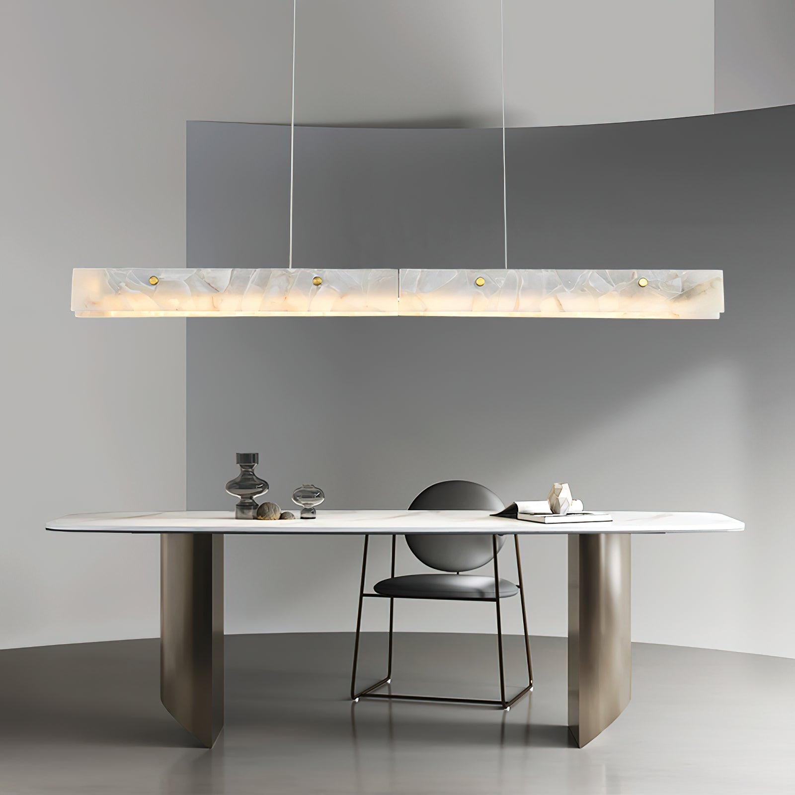 Alabaster Linear Pendant Light
