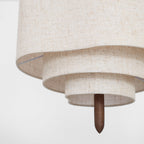 Fabric Wood Swag Pendant lamp