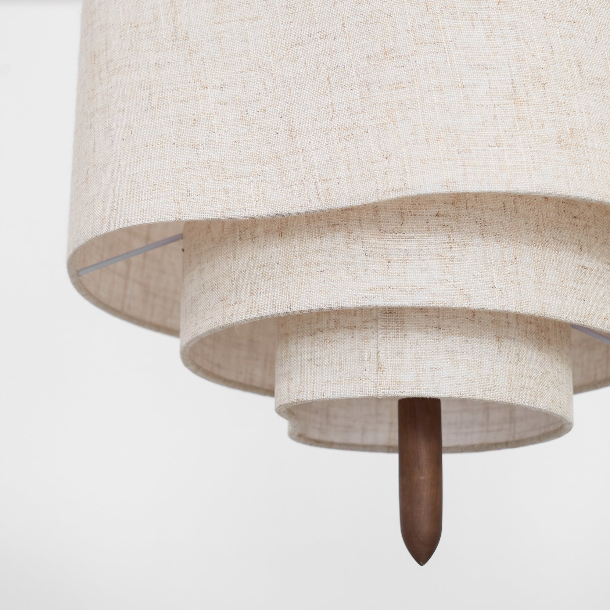 Fabric Wood Swag Pendant lamp