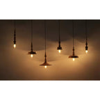 Walnut Spindle Pendant lamp