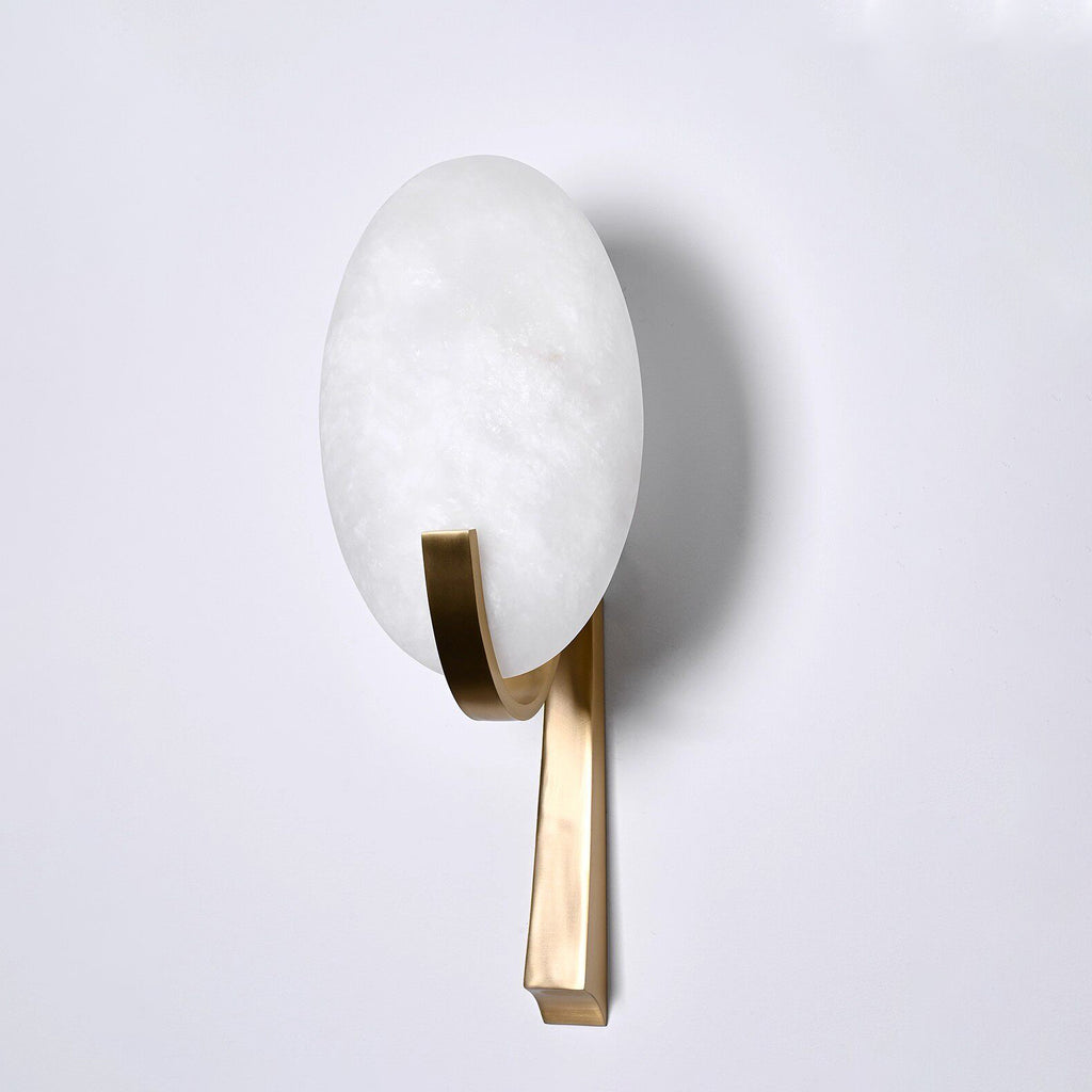 Alabaster Oval Wall Sconce