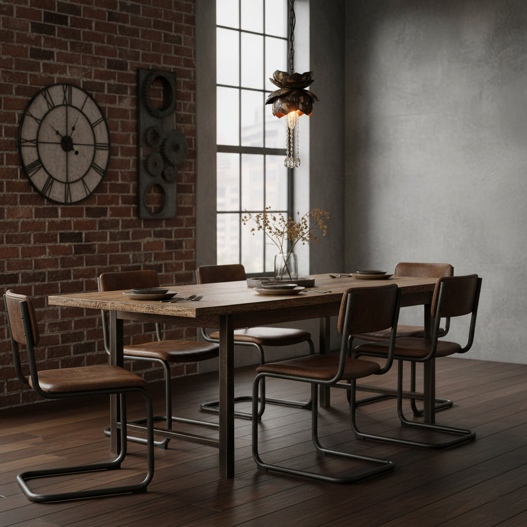 Iron Lotus Pendant Light