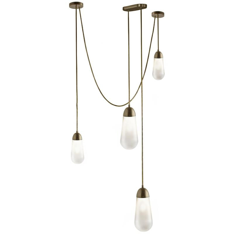 Brass  Teardrop Pendant Light
